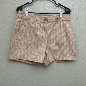 Loft Women’s Pink‎ Diamond Pattern Chino Shorts Size 6